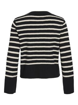 Vila vimalfine o-neck l/s knit cardigan Black Beauty 