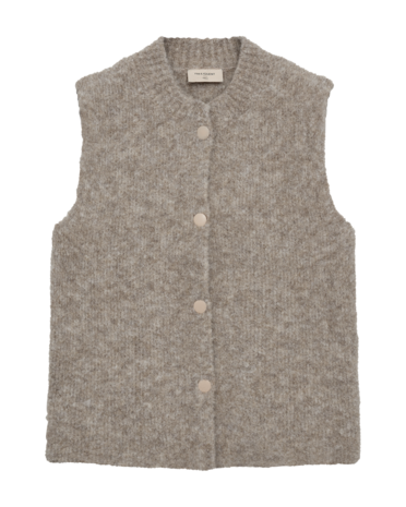 Freequent fqjump-waistcoat Desert Taupe Melange