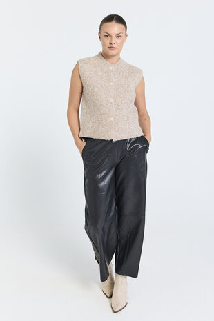 Freequent fqjump-waistcoat Desert Taupe Melange