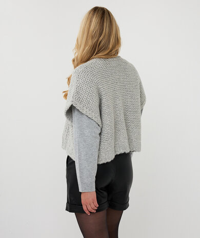 Esqualo Cardigan gilet Light Grey Melange