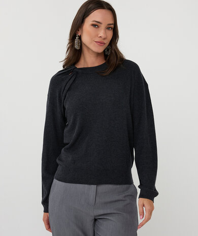 Esqualo Sweater l/slve twist Anthracite