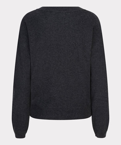 Esqualo Sweater l/slve twist Anthracite