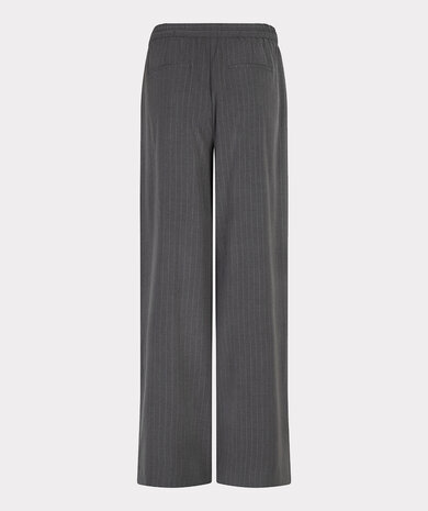 Esqualo Trousers drawstrings pinstripe Grey Melange