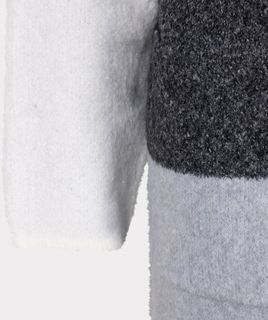 Esqualo Cardigan long blocks Grey