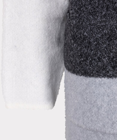 Esqualo Cardigan long blocks Grey