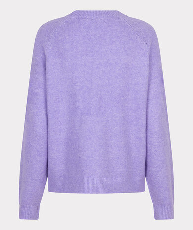 Esqualo Sweater raglan ajour Light Violet