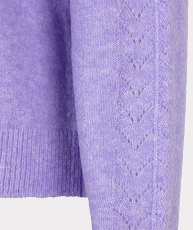 Esqualo Sweater raglan ajour Light Violet