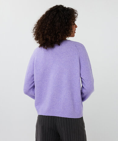 Esqualo Sweater raglan ajour Light Violet