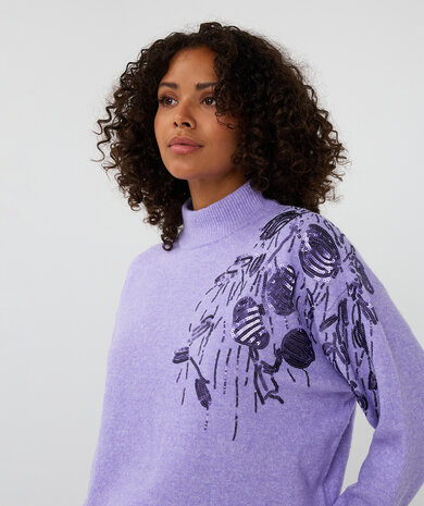 Esqualo Sweater sequins Light Violet