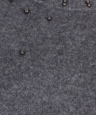 Esqualo Sweater raglan pearls Dark Grey Melange