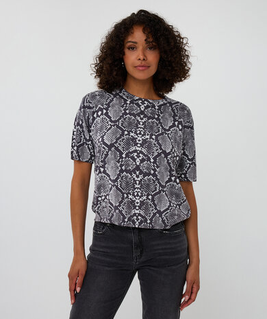 Esqualo Sweater s/slve Snake print Print