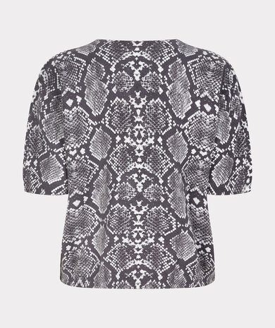 Esqualo Sweater s/slve Snake print Print