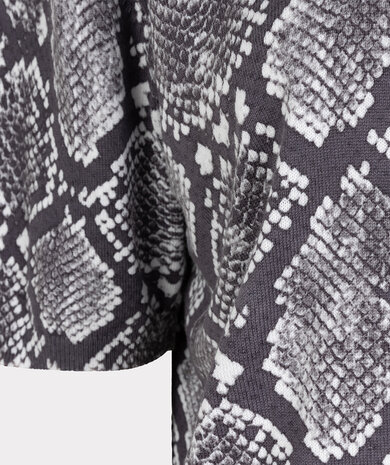 Esqualo Sweater s/slve Snake print Print