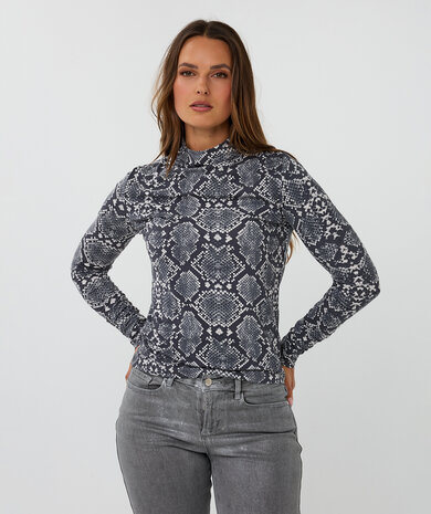 Esqualo Top gathering City Snake SJ Print