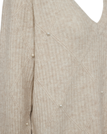 Freequent fqpearly-pullover Moonbeam Melange