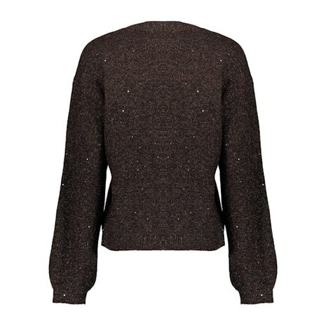 Geisha Pullover lurex and sequinces brown/copper