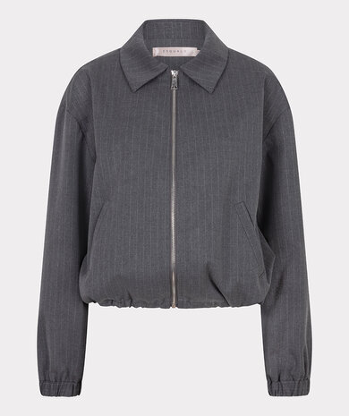 Esqualo Jacket bomber pinstripe Grey Melange