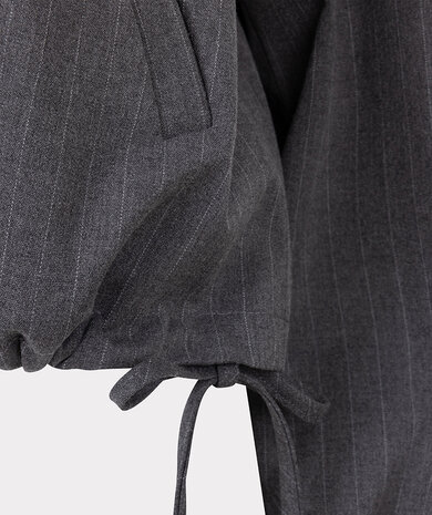 Esqualo Jacket bomber pinstripe Grey Melange