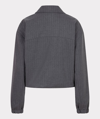 Esqualo Jacket bomber pinstripe Grey Melange