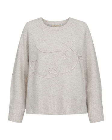 Freequent fqgrsevalin-pullover Moonbeam Melange