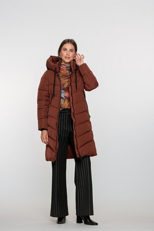 Geisha Jacket mid long brick