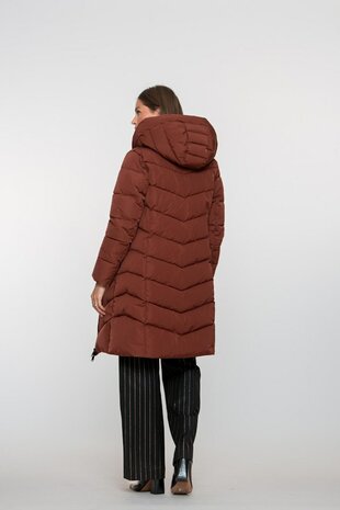 Geisha Jacket mid long brick
