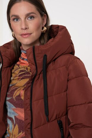 Geisha Jacket mid long brick