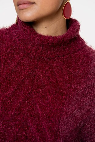 Geisha Pullover burgundy