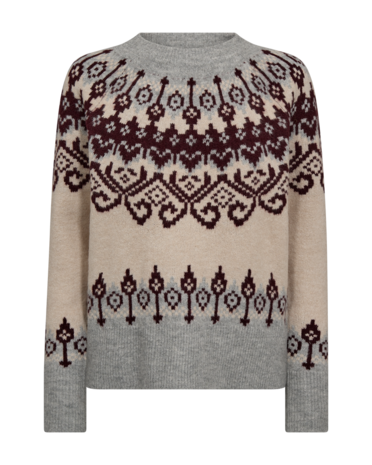 Freequent fqmerla-pullover Moonbeam mel w Med Grey Mel