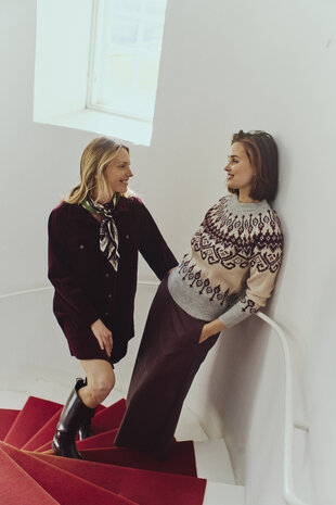 Freequent fqmerla-pullover Moonbeam mel w Med Grey Mel