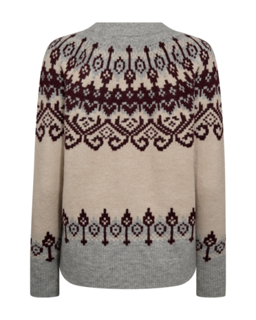Freequent fqmerla-pullover Moonbeam mel w Med Grey Mel