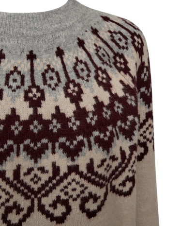 Freequent fqmerla-pullover Moonbeam mel w Med Grey Mel