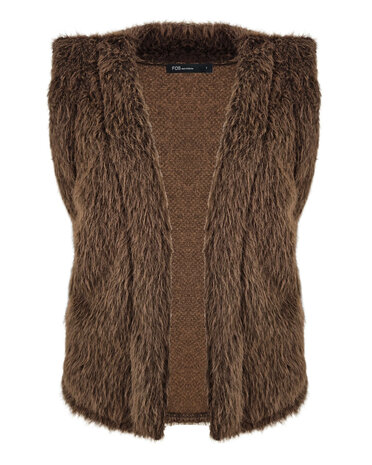 Fos Gilet - Margriet Beaver bruin