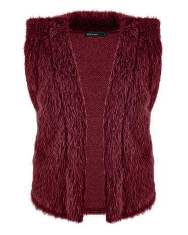 Fos Gilet - Margriet Beaver bordeaux