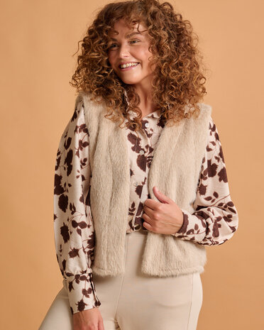 Fos Gilet - Margriet Beaver beige