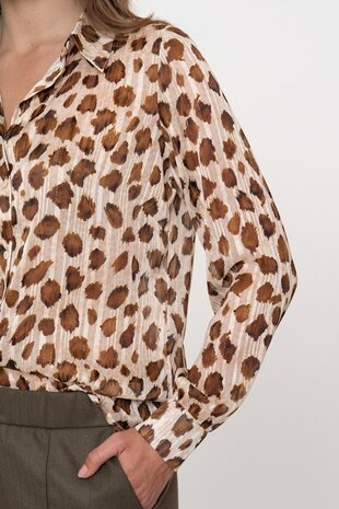 Geisha blouse sand/brown