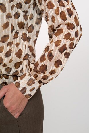 Geisha blouse sand/brown