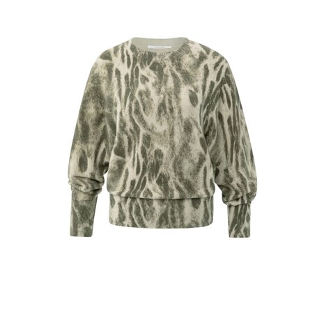 Soft sweater with abstract all-over print 01-000497-509
