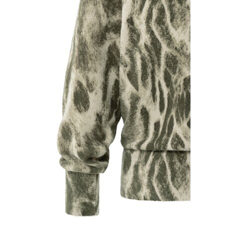 Soft sweater with abstract all-over print 01-000497-509
