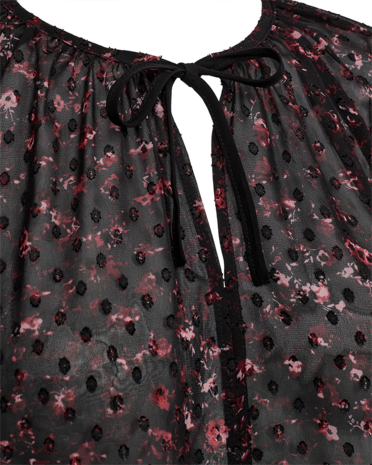 Freequent fqsanda-blouse Black w. Port Royale