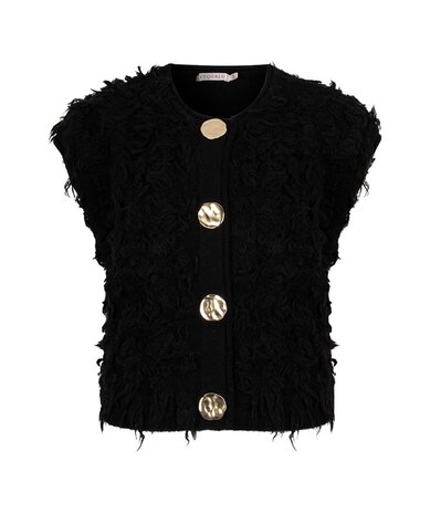 Esqualo Cardigan fringes big buttons