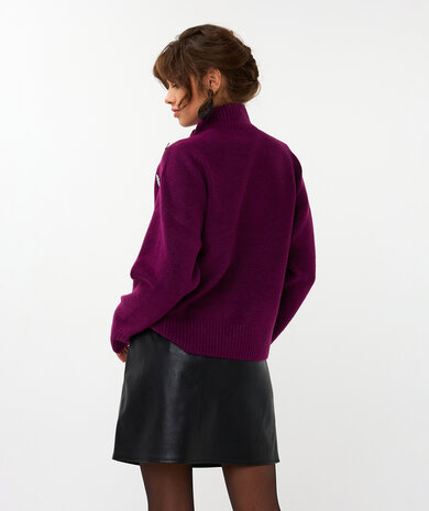 Esqualo shoulder buttons maroon