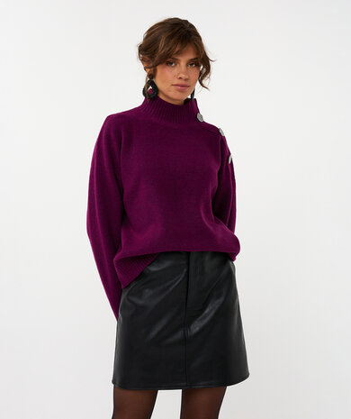 Esqualo shoulder buttons maroon