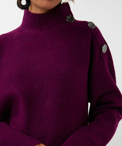 Esqualo shoulder buttons maroon