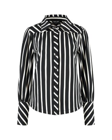 Lady Day Bente Black/Wool White stripe