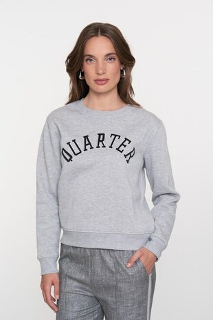 Geisha Sweat quarter grey/black