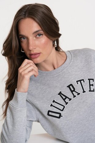 Geisha Sweat quarter grey/black