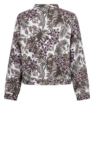 Zoso 255Sandra Fancy jacquard jacket offwhite-bordeaux