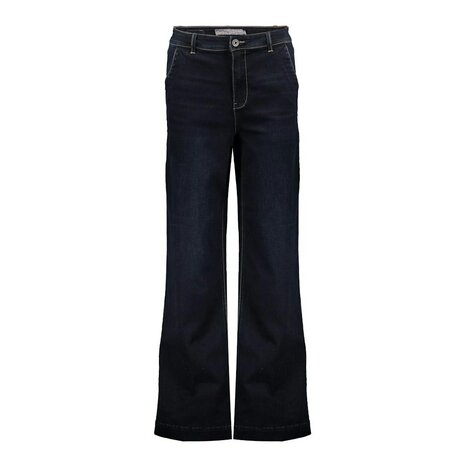 Geisha Jeans wide dark blue black denim