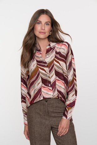 Geisha Blouse port/pink